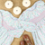 Petal Collar Smocked Girl Bubble - Pumpkin Pink Bow Trellis