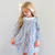 Eyelet Ruffle Dress - Blue Floral - Stellybelly