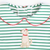 Appliquéd Labrador Dress - Christmas Green Stripe Knit - Stellybelly