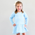 Quilted Party Dress - Light Blue