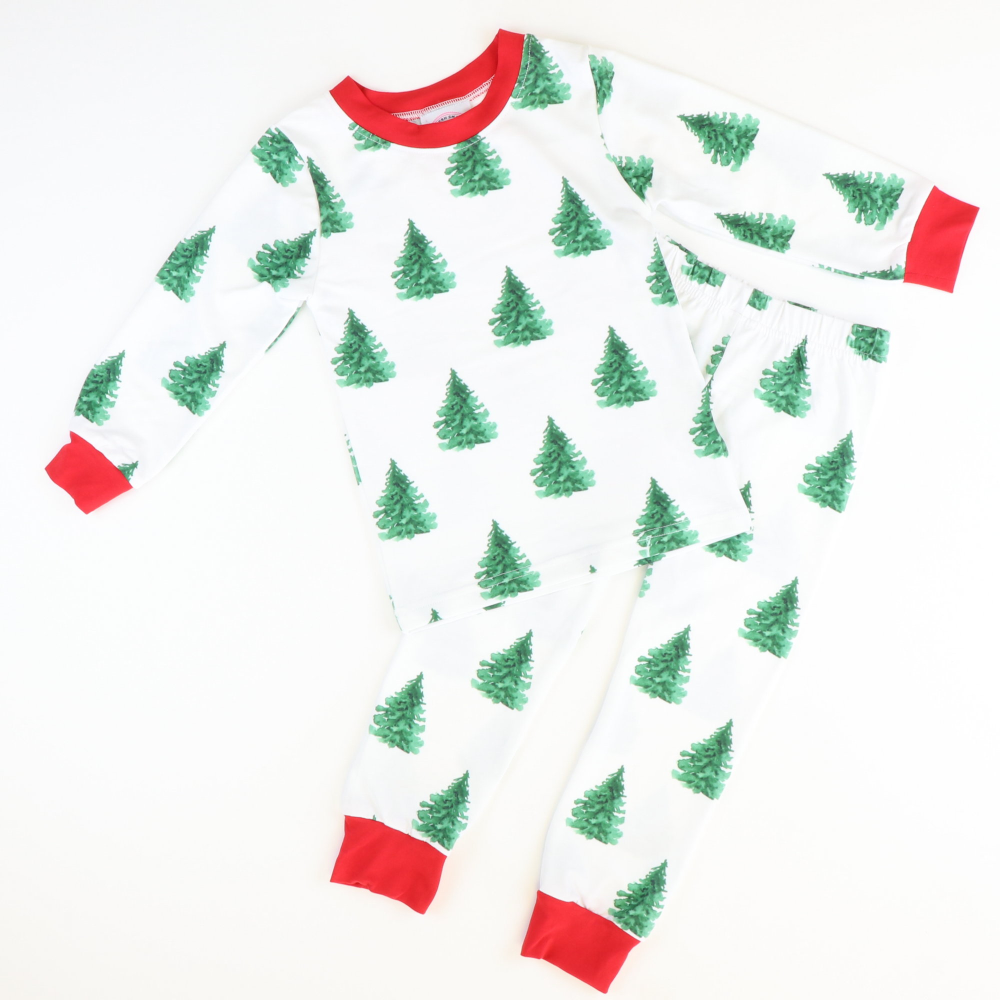 Oh Christmas Tree White Knit Pajama Set - Stellybelly