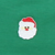 Embroidered Santa Face Nightgown - Christmas Green - Stellybelly