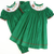 Smocked Santa & Reindeer Bishop - Christmas Green Corduroy - Stellybelly