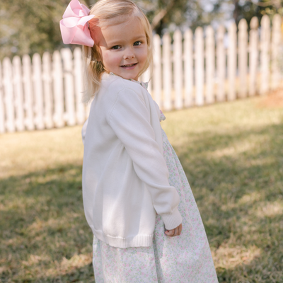 White Sweater Cardigan