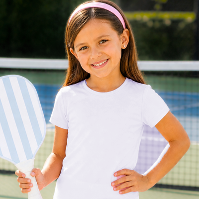 Out & About Girl's Tee - White