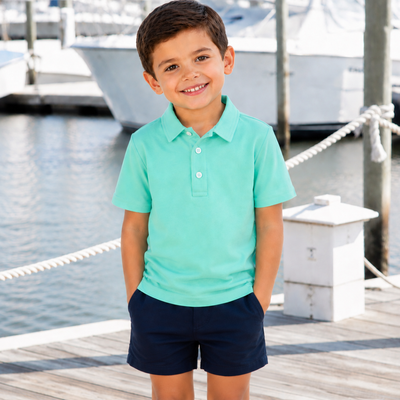 Signature Polo - Seafoam Green Knit