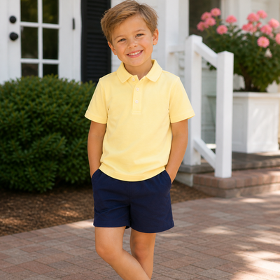 Signature Polo - Pastel Yellow Knit
