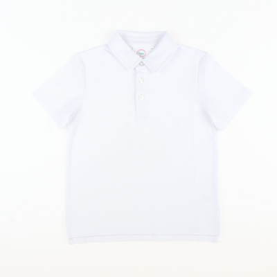 Signature Polo - White Knit
