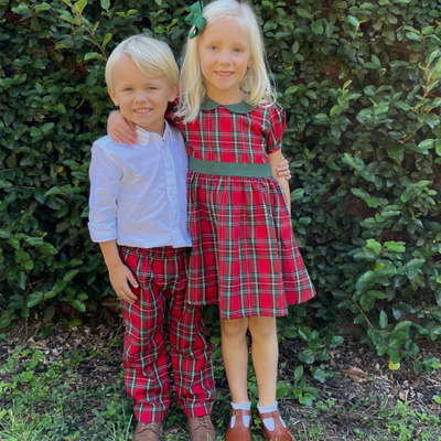 Collared Dress - Christmas Plaid