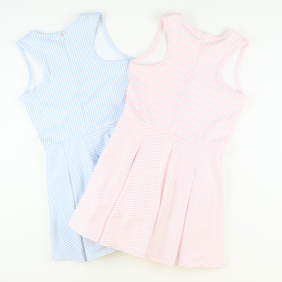 Performance Dress - Light Pink Stripes