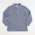 Boys Signature L/S Knit Polo - Navy Blue & White Thin Stripe