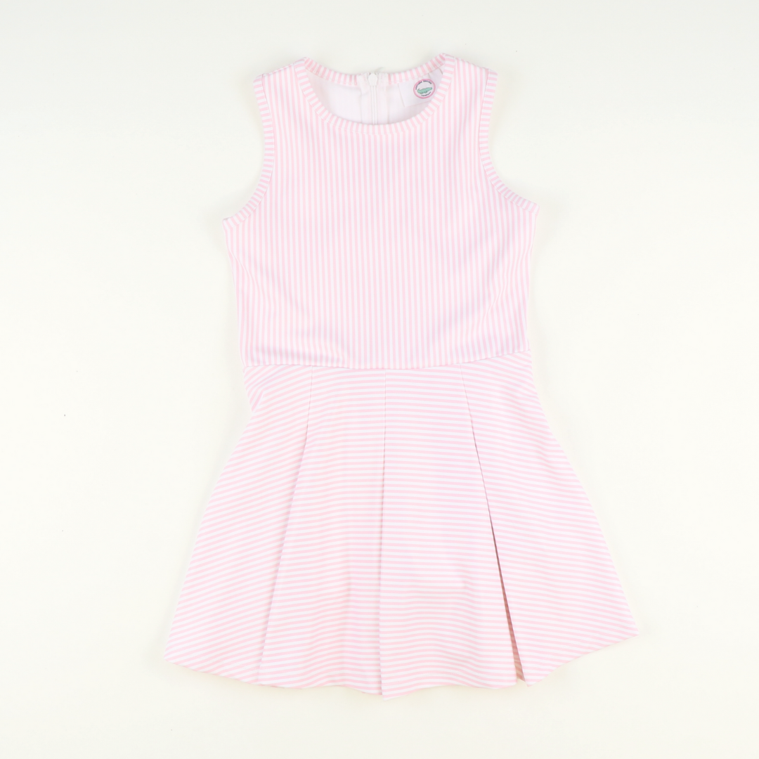Performance Dress - Light Pink Stripes