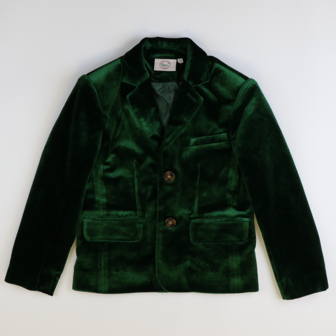 Signature Blazer - Dark Green Velvet