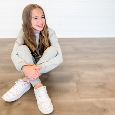 Lexi Jogger Set- Heather Gray - Stellybelly