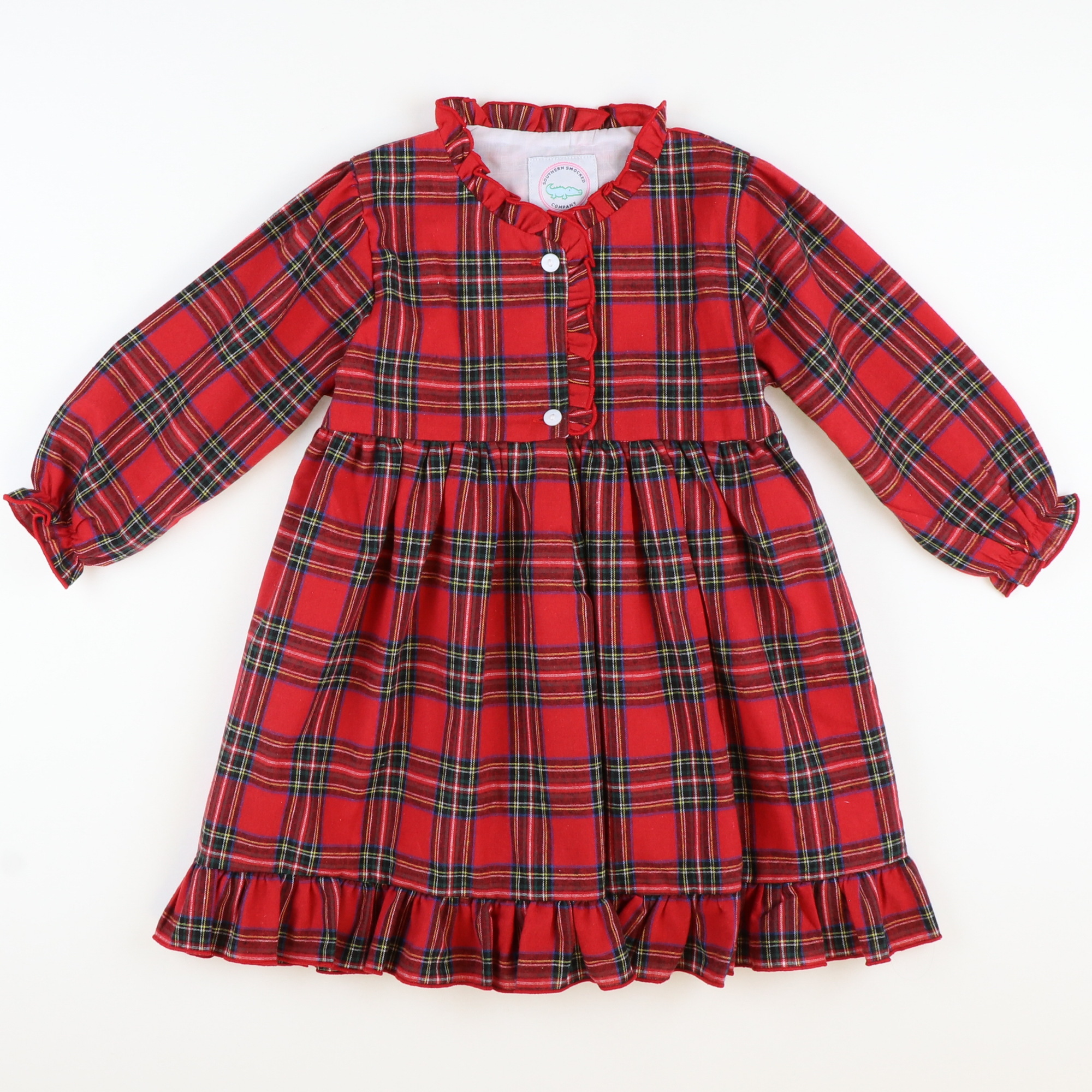Christmas Plaid Flannel Gown - Stellybelly