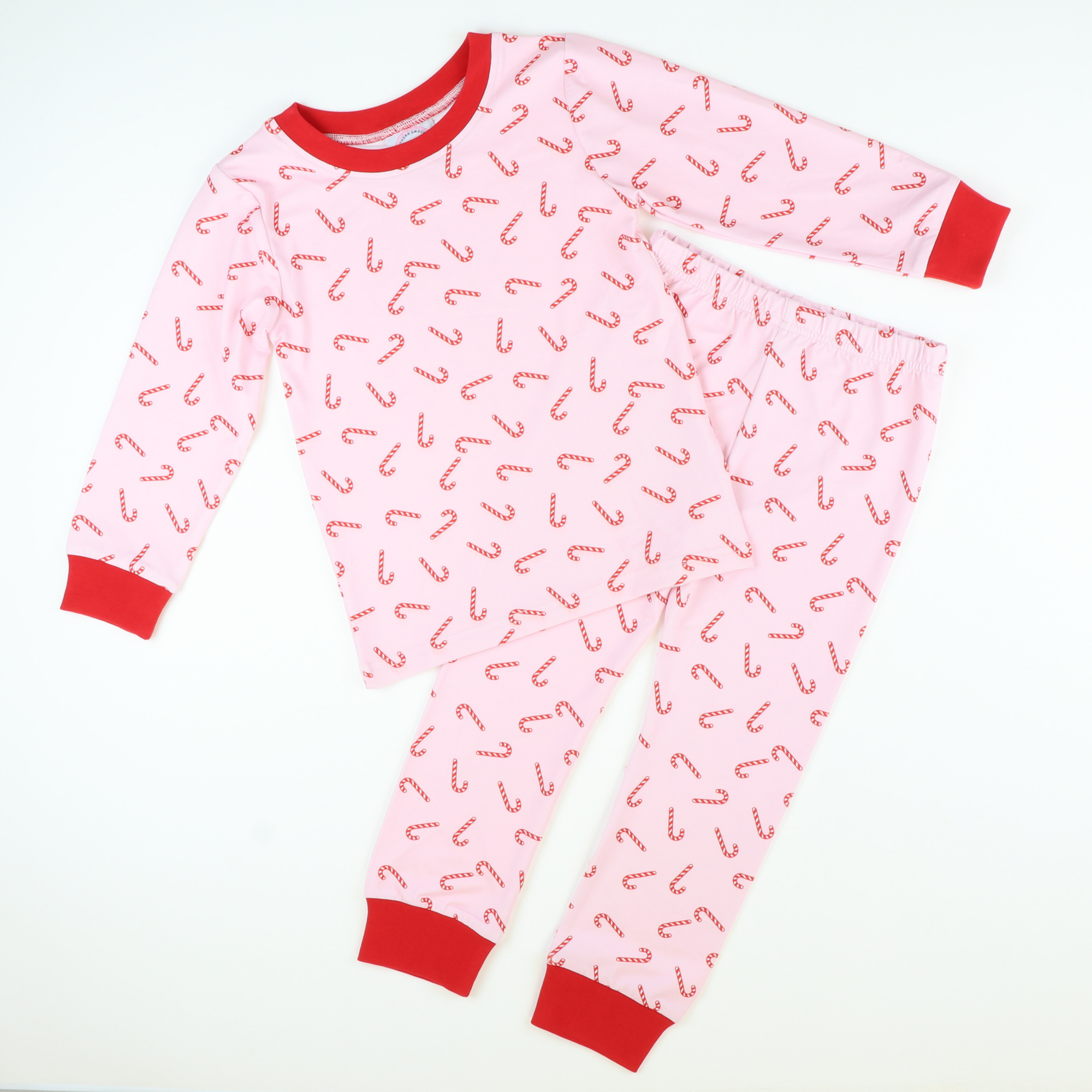 Pink candy best sale cane pyjamas
