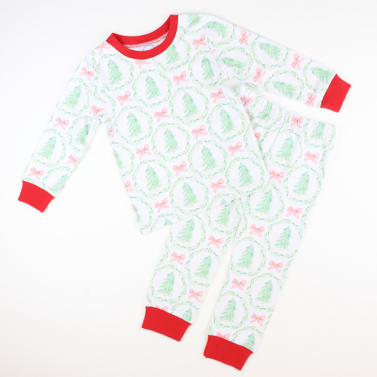 Heirloom Christmas Trees Knit Pajama Set - Stellybelly