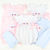 Smocked Pastel ABC Dress - Pink Micro Stripe Knit - Stellybelly