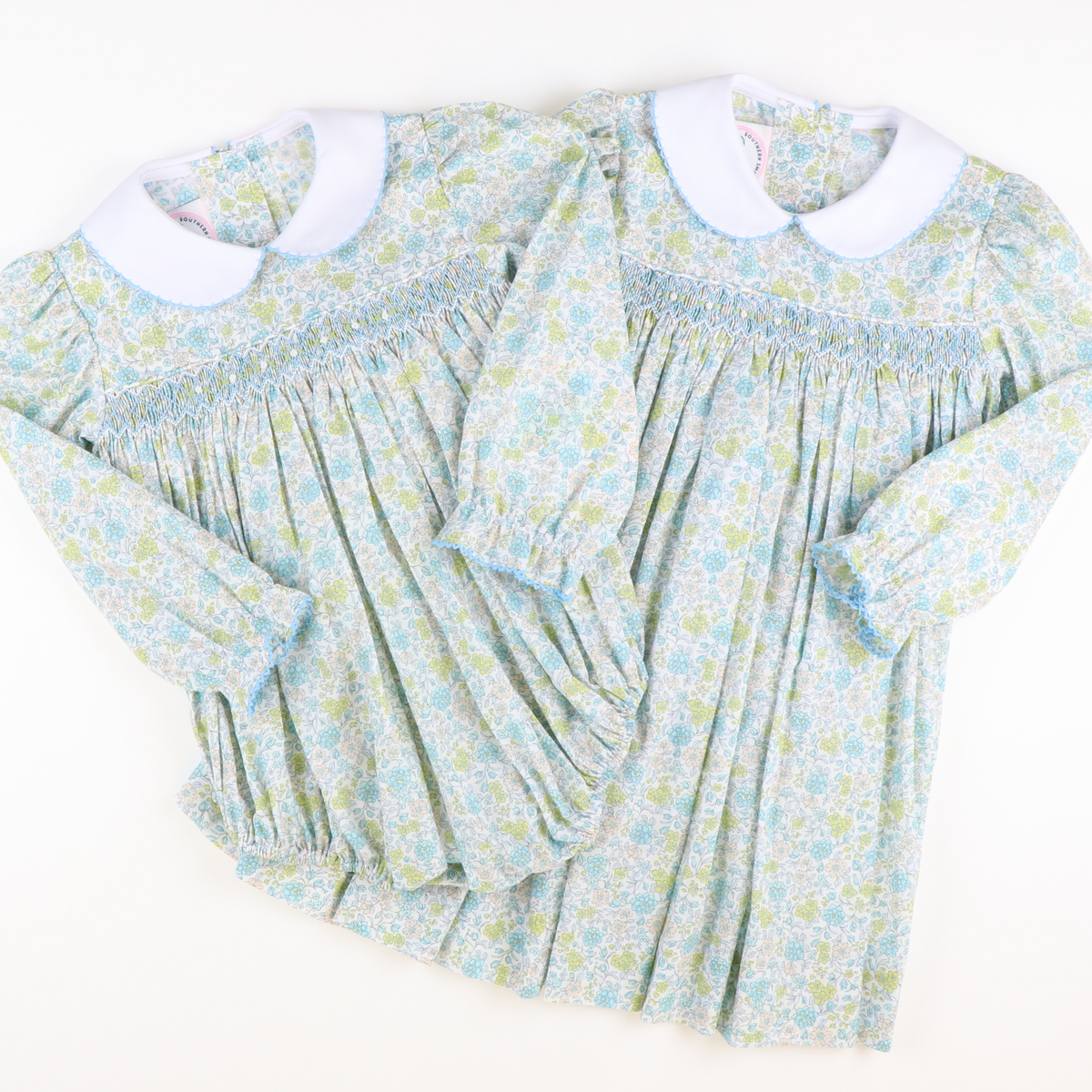 Smocked Wildflowers Girl Bubble - Stellybelly