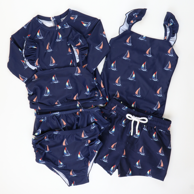 Two-Piece Swimsuit - Sail Away - Stellybelly