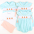 Smocked Classic Pumpkins Collared Boy Bubble - Mint Pique - Stellybelly
