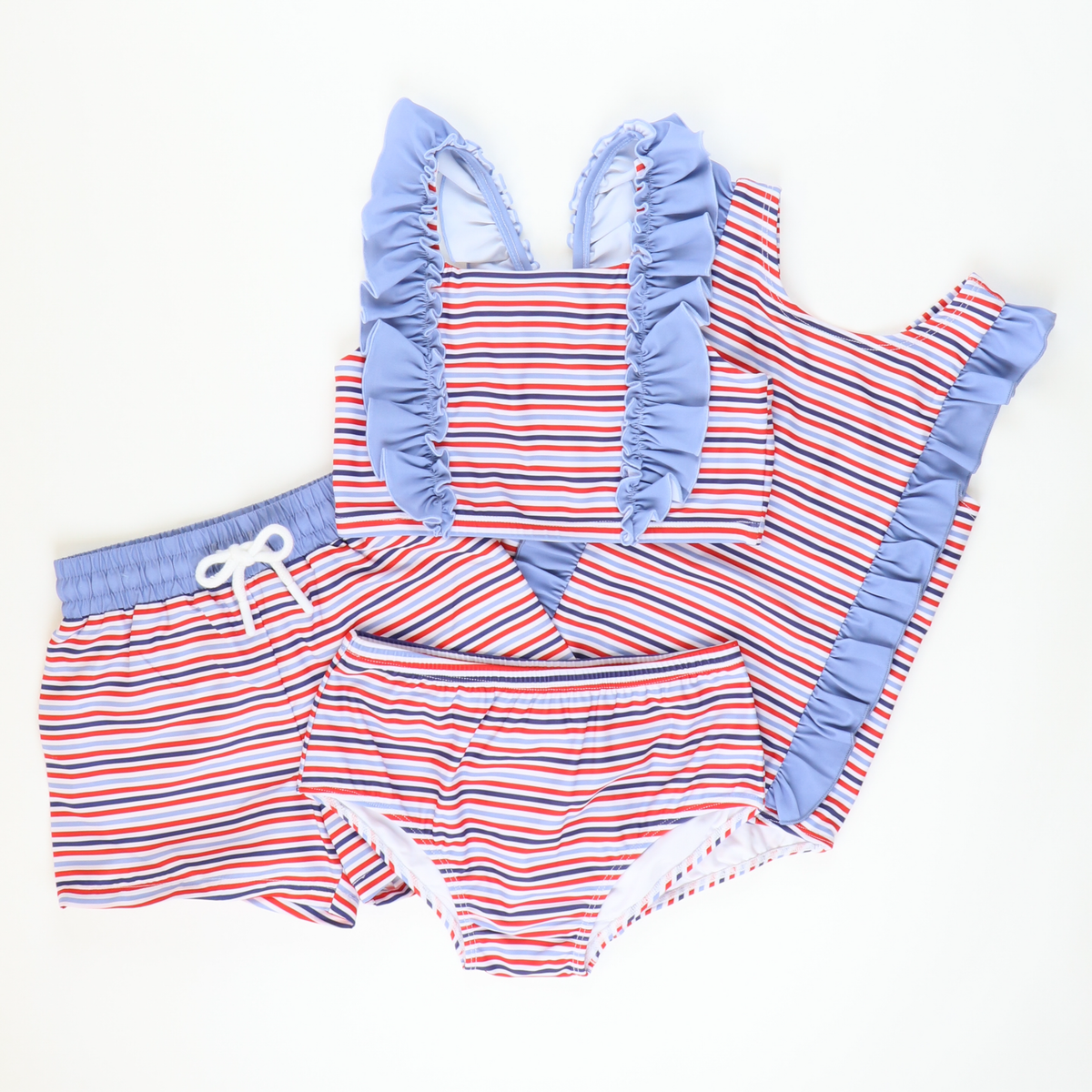 Two-Piece Swimsuit - Americana - Stellybelly