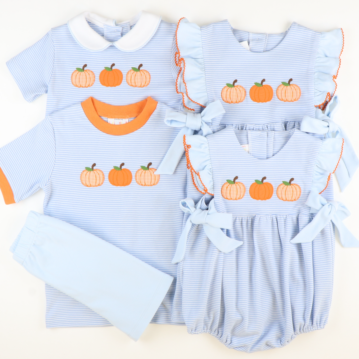 Appliqué Pumpkins Shirt & Shorts Set - Stellybelly