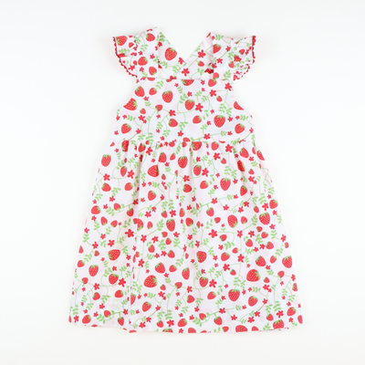 Strawberries Flutter Dress - Stellybelly