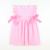 Preppy Pink Seersucker Gingham Ruffle Dress - Stellybelly