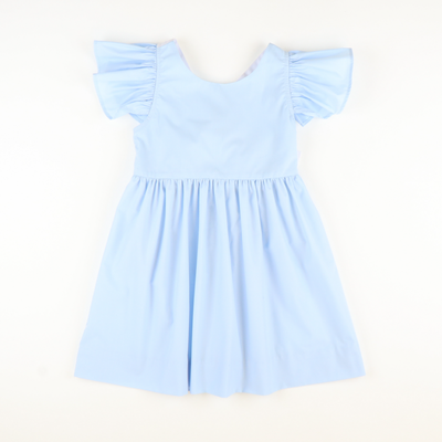 Light Blue Bow Pinafore - Stellybelly