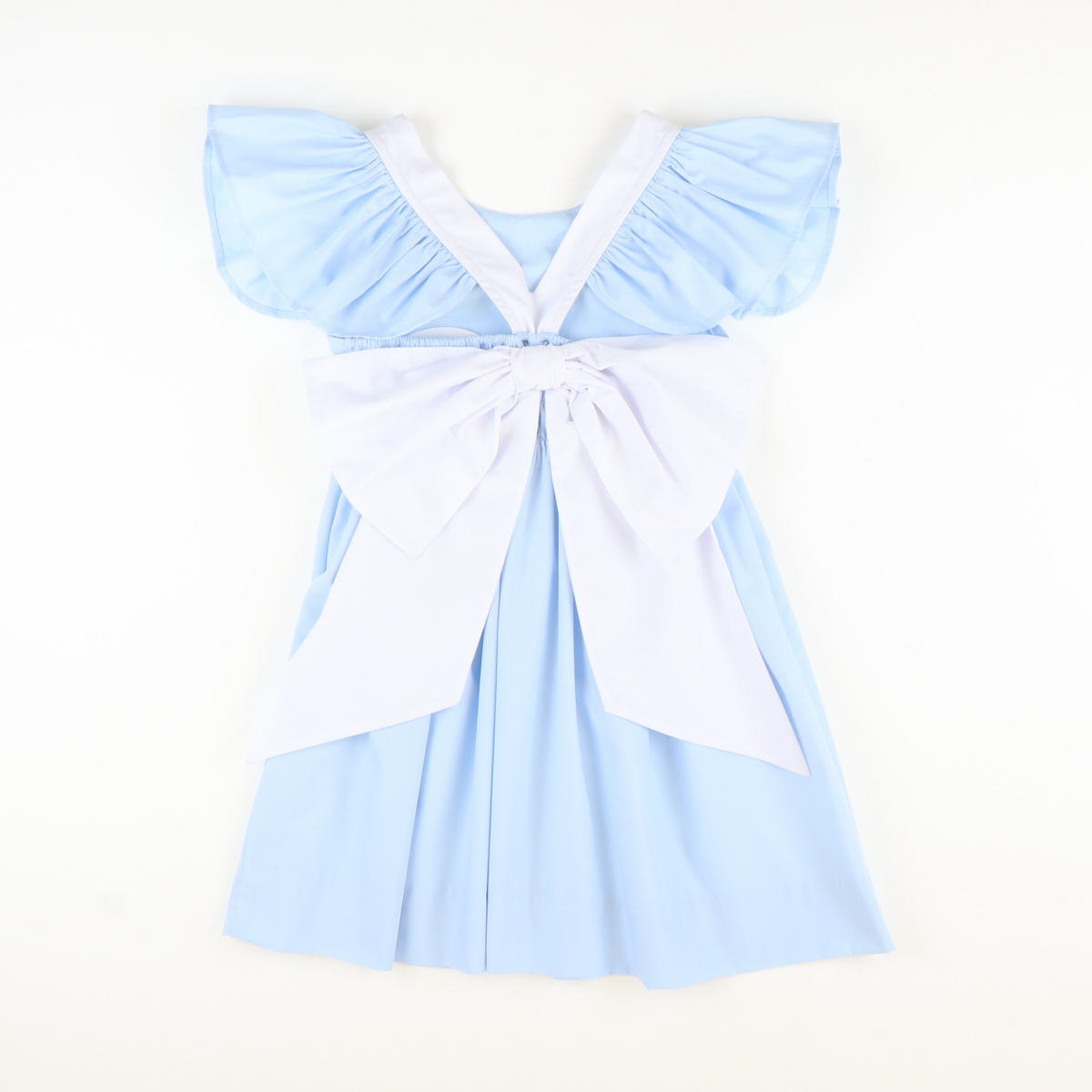 Light Blue Bow Pinafore - Stellybelly