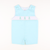 Smocked Cottontail Bunnies Shortall - Light Mint Pique - Stellybelly