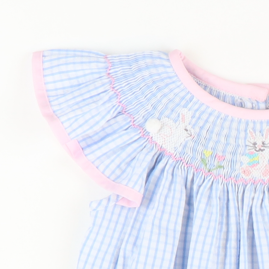 Easter smocked bubble top girl