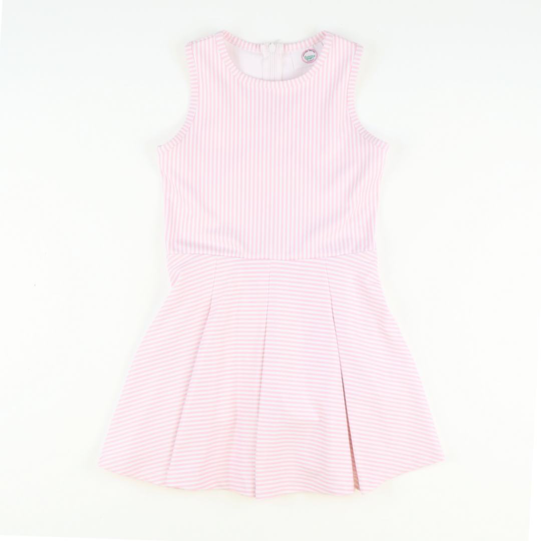 Performance Dress - Light Pink Stripes