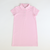 Polo Dress - Light Pink Stripe Knit