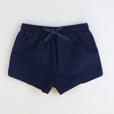 Girls Twill Shorts - Navy Blue