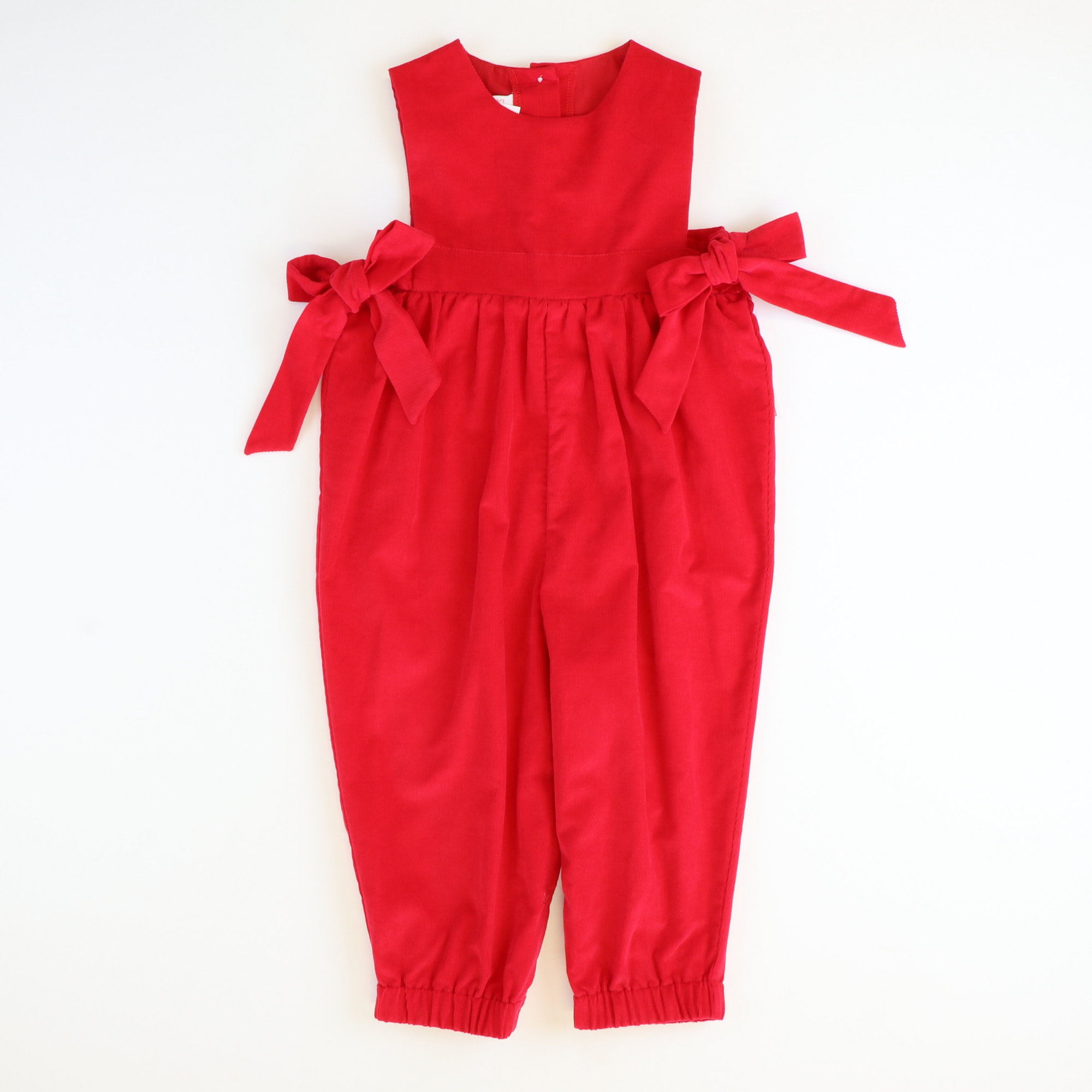 Classic Corduroy Romper - Holiday Red - Stellybelly