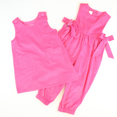 Classic Corduroy Romper - Fuchsia - Stellybelly