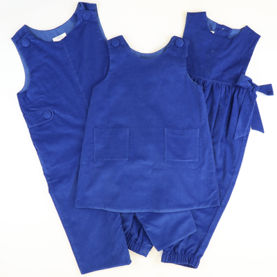 Classic Corduroy Romper - Royal Blue - Stellybelly