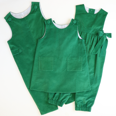 Signature Corduroy Tab Longall - Christmas Green - Stellybelly