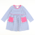 Out & About Knit L/S Pocket Dress - Royal Blue Stripe - Stellybelly
