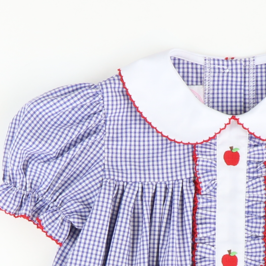 Royal blue gingham school on sale dress