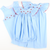 Smocked Tiny Apples Girl Bubble - Blue Pique - Stellybelly