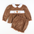 Smocked Autumn Turkeys Collared Top & Bloomer Set - Cinnamon Corduroy - Stellybelly