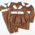Smocked Autumn Turkeys Collared Top & Bloomer Set - Cinnamon Corduroy - Stellybelly