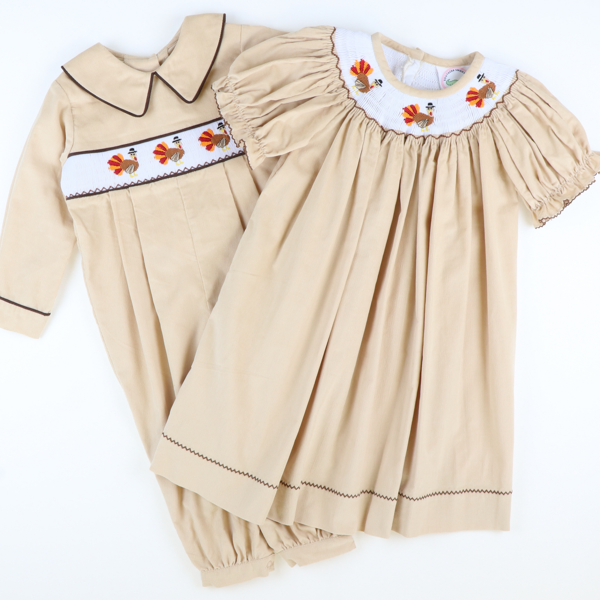 Thanksgiving smocked hot sale dress baby