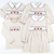 Embroidered Turkeys Collared Girl Long Bubble - Tan Stripe Knit - Stellybelly