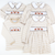 Embroidered Turkeys Collared Dress - Tan Stripe Knit - Stellybelly