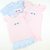 Smocked Pastel ABC Dress - Pink Micro Stripe Knit - Stellybelly