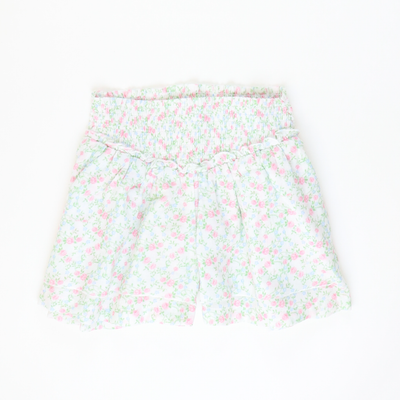 Flowy Shorts - Pink & Blue Floral